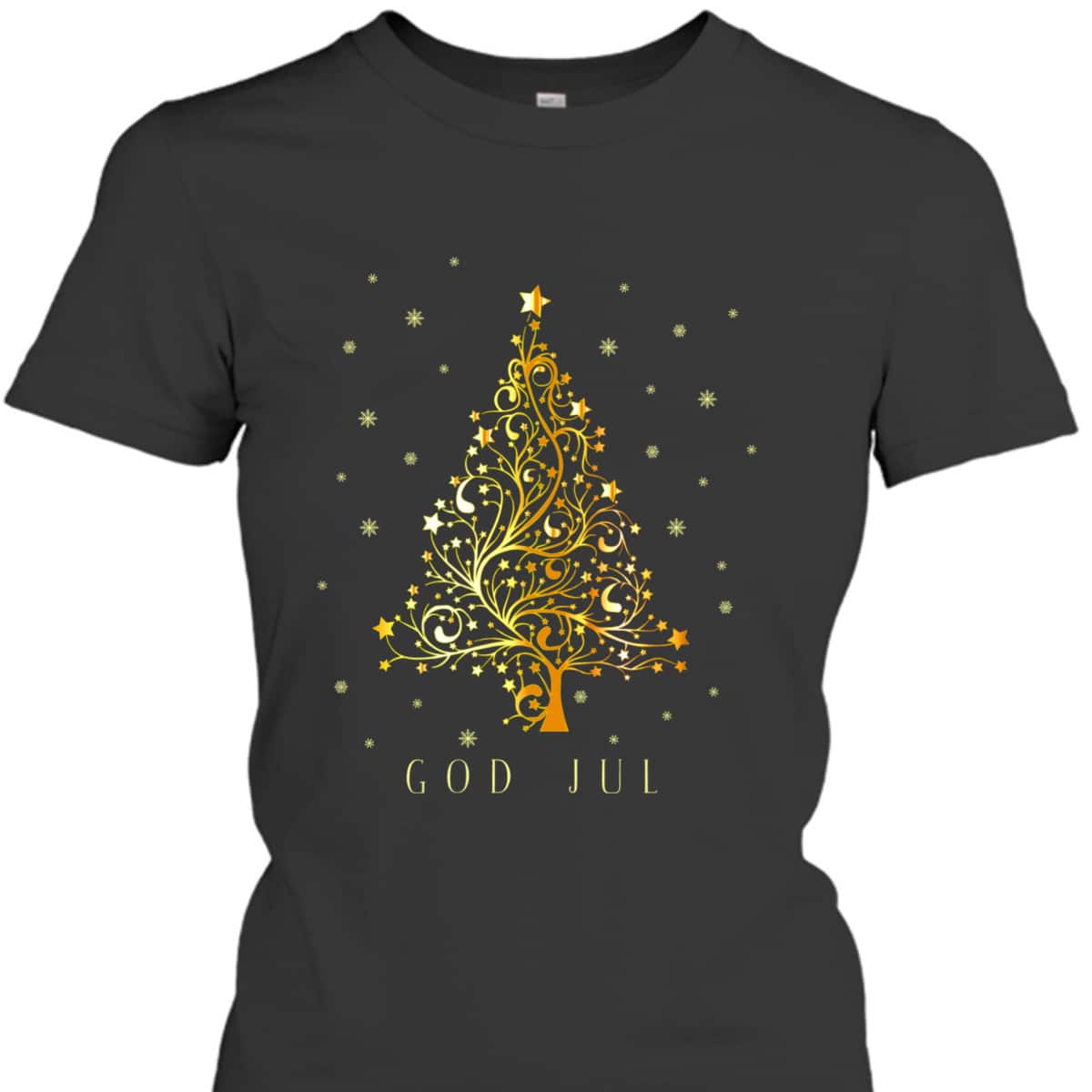 Swedish Christmas Tree Sweden Ornament Decoration Star Xmas T-Shirt