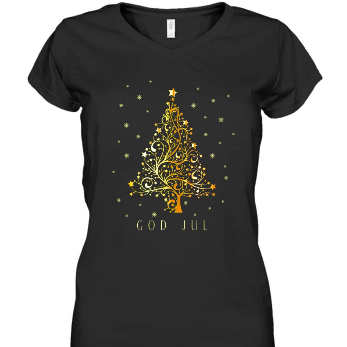 Swedish Christmas Tree Sweden Ornament Decoration Star Xmas T-Shirt