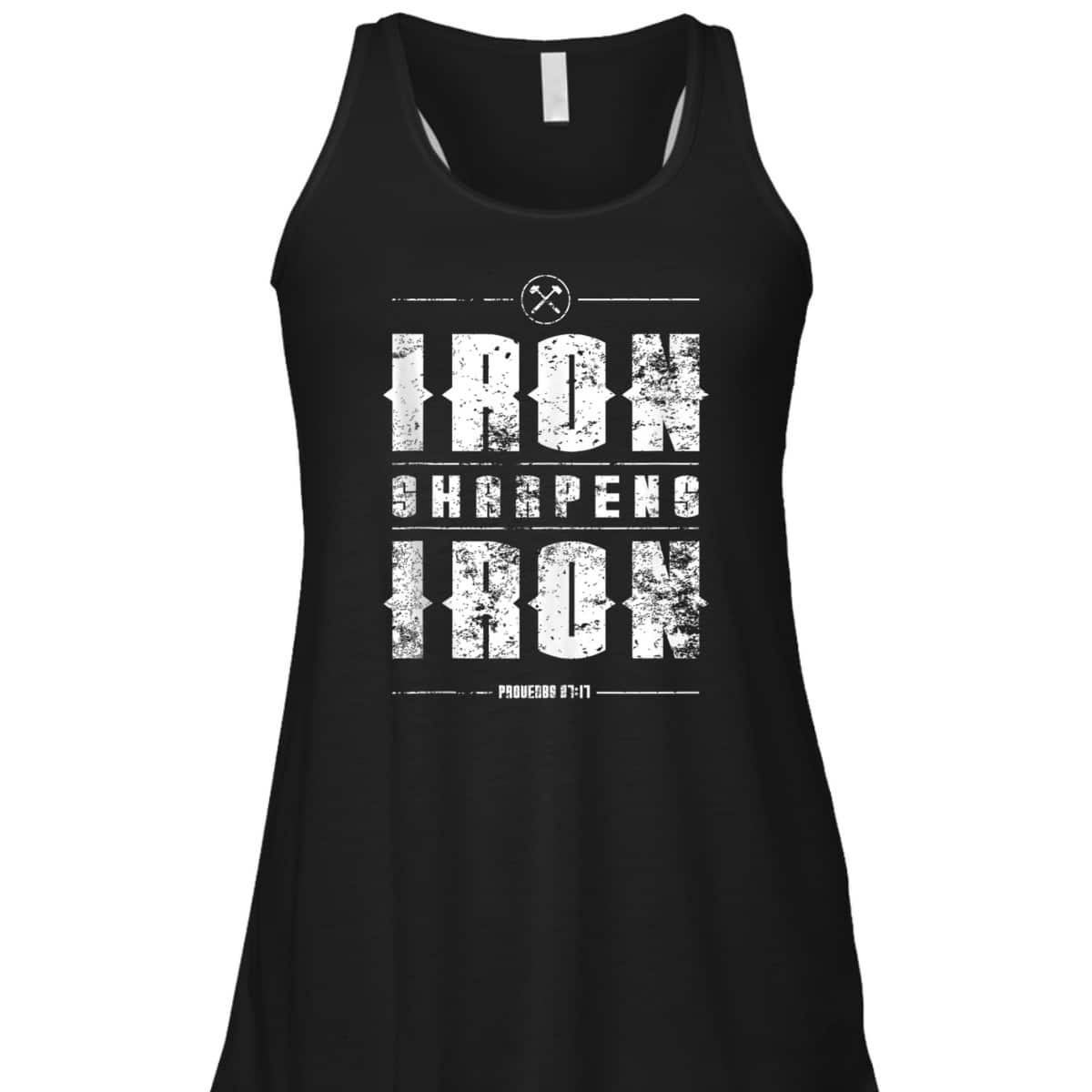 Iron Sharpens Iron Proverbs Christian Bible Verse Religious T-Shirt