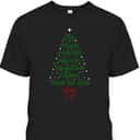 Savior Is Born Bible Verse Christmas Tree Holiday Religious Luke 2:11 T-Shirt