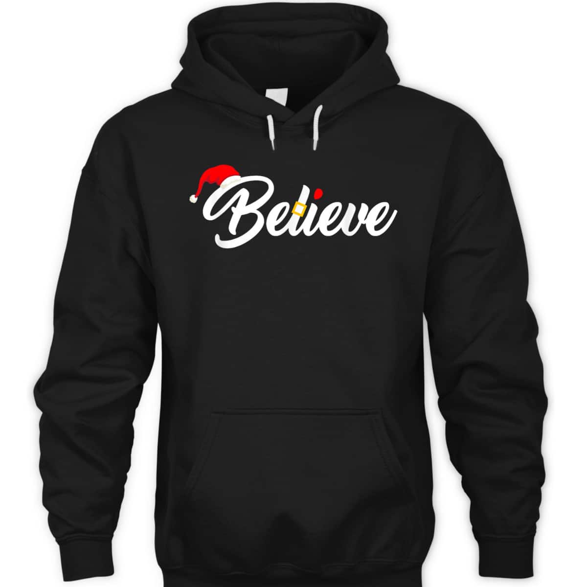 Believe Merry Christmas Santa Hat Christian Faith T-Shirt Believe Merry Christmas Santa Hat Christian Faith T-Shirt