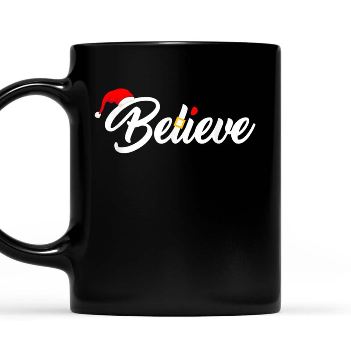 Believe Merry Christmas Santa Hat Christian Faith T-Shirt