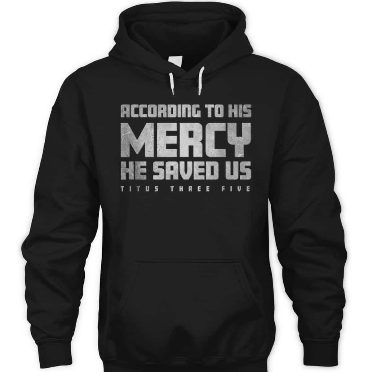 Titus 3:5 He Saved Us Religious Christian Bible Verse T-Shirt