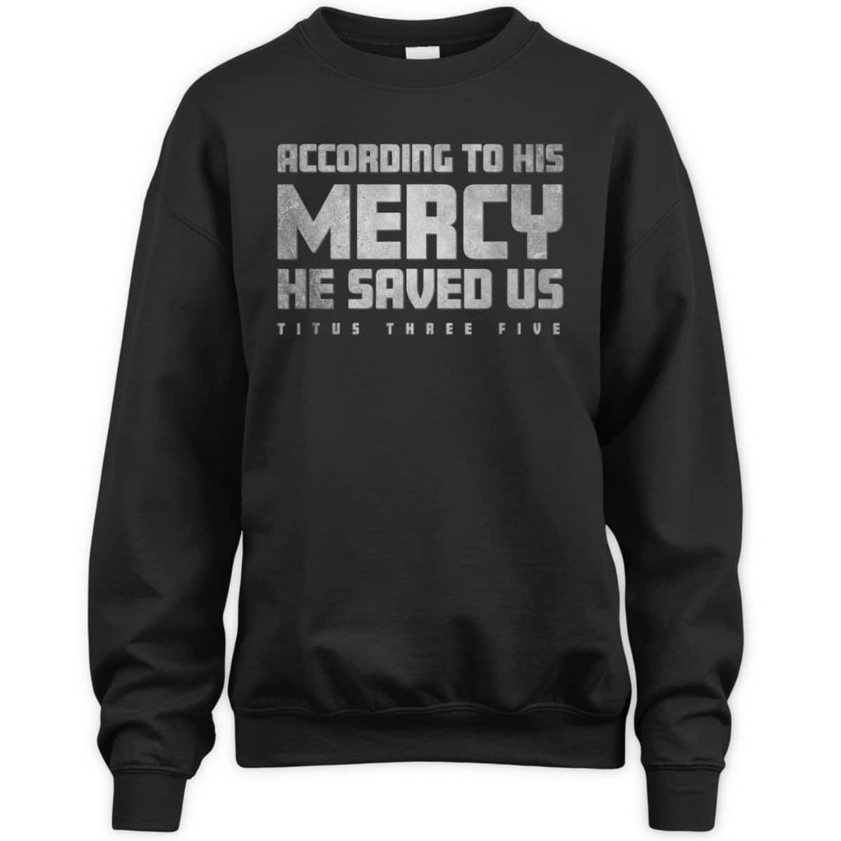 Titus 3:5 He Saved Us Religious Christian Bible Verse T-Shirt