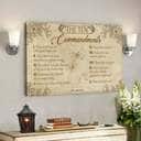The Ten Commandments Faith Bible Verse Canvas Wall Art The Ten Commandments Faith Bible Verse Canvas Wall Art