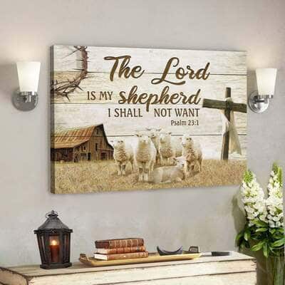 Psalm 231 The Lord Is My Shepherd Canvas Wall Art Psalm 231 The Lord Is My Shepherd Canvas Wall Art