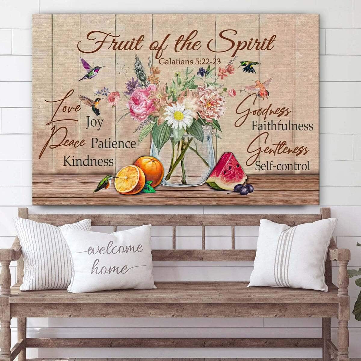 Fruit Of The Spirit Galatians 5 22-23 Bible Verse Religious Christian Canvas Wall Art Fruit Of The Spirit Galatians 5 22-23 Bible Verse Religious Christian Canvas Wall Art