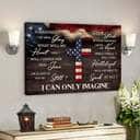 Us Flag And The Cross I Can Only Imagine Bible Verse Canvas Wall Art Us Flag And The Cross I Can Only Imagine Bible Verse Canvas Wall Art