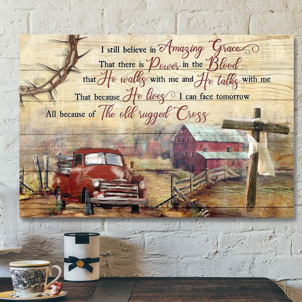 Life On Farm I Still Believe In Amazing Grace Bible Verse Scripture Canvas Wall Art Life On Farm I Still Believe In Amazing Grace Bible Verse Scripture Canvas Wall Art