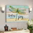 Bible Verse Today I Choose Joy James 12 Dragonfly Scripture Canvas Wall Art
