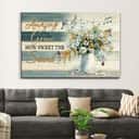 Christian Amazing Grace How Sweet The Sound Hummingbird Flowers Religious Canvas Wall Art