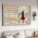 Jesus Beautiful Girl Beach Scene I Can Only Imagine Jesus Christian Canvas Wall Art