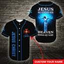 Customize Personalized Cross Because Of Him Heaven Knows My Name Baseball Jersey