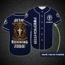 Customize Personalized Cross Jesus Original Firefighter Baseball Jersey