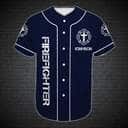 Customize Personalized Cross Jesus Original Firefighter Baseball Jersey