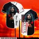 Customize Personalized Cross God American Flag Believe And Have Faith US Flag Baseball Jersey Customize Personalized Cross God American Flag Believe And Have Faith US Flag Baseball Jersey
