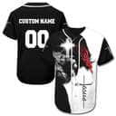 Cross Lion Customize Personalized Christian Jesus Religious Baseball Jersey