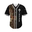 Cross Lion Jesus Customize Personalized Religious Christian Baseball Jersey