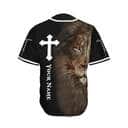 Cross Lion Jesus Customize Personalized Religious Christian Baseball Jersey Cross Lion Jesus Customize Personalized Religious Christian Baseball Jersey