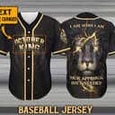 Lion I Am Who I Am Customize Personalized October King Baseball Jersey Lion I Am Who I Am Customize Personalized October King Baseball Jersey