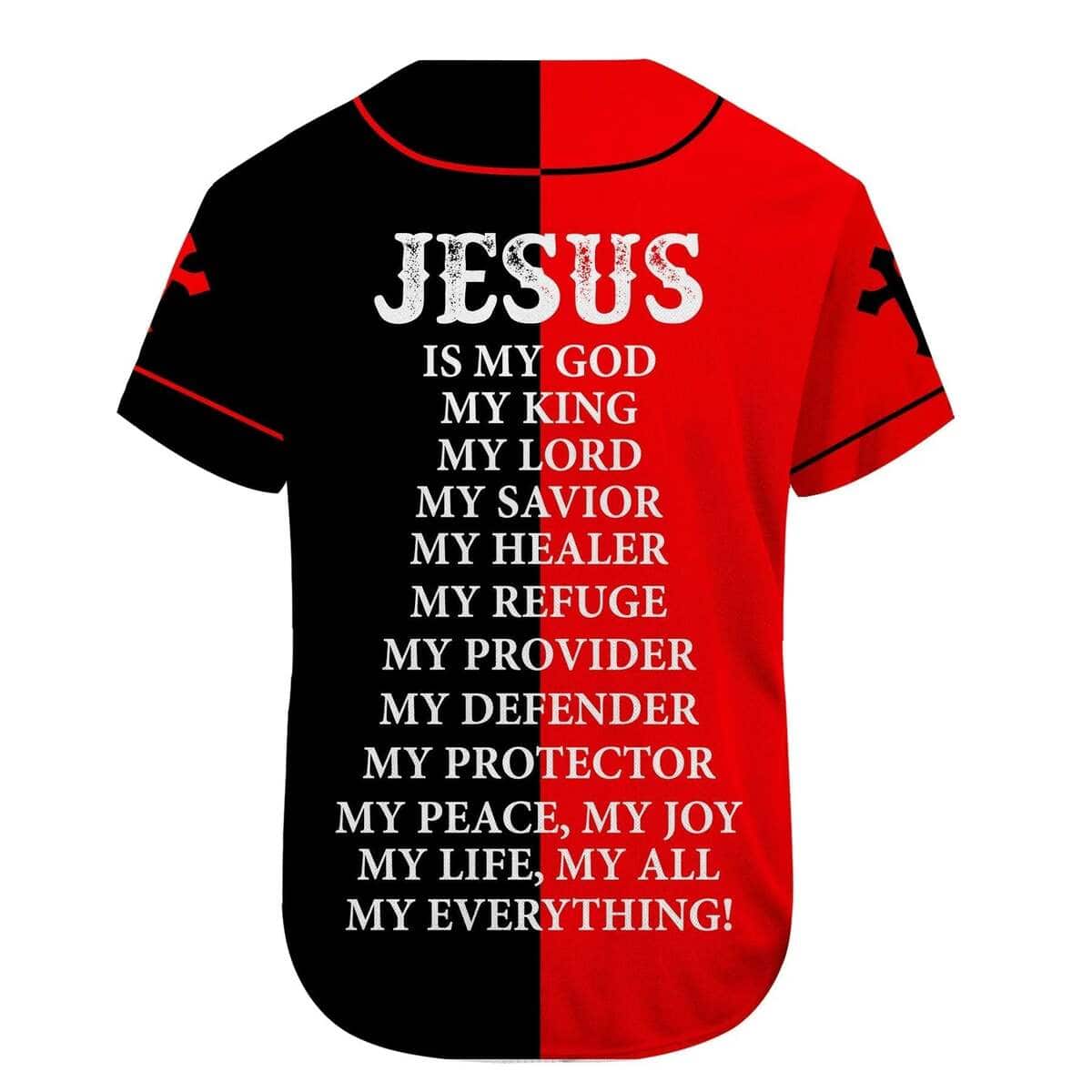 Lion Red Black Child Of God Jesus Is My Everything Customize Personalized Baseball Jersey Lion Red Black Child Of God Jesus Is My Everything Customize Personalized Baseball Jersey