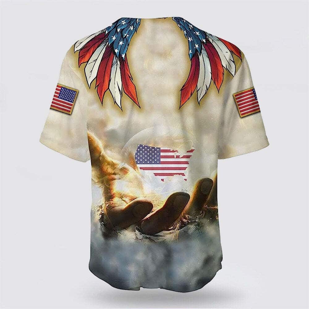 Bible Jesus Eagle American US Flag One Nation Under God 4th Of July Baseball Jersey Bible Jesus Eagle American US Flag One Nation Under God 4th Of July Baseball Jersey
