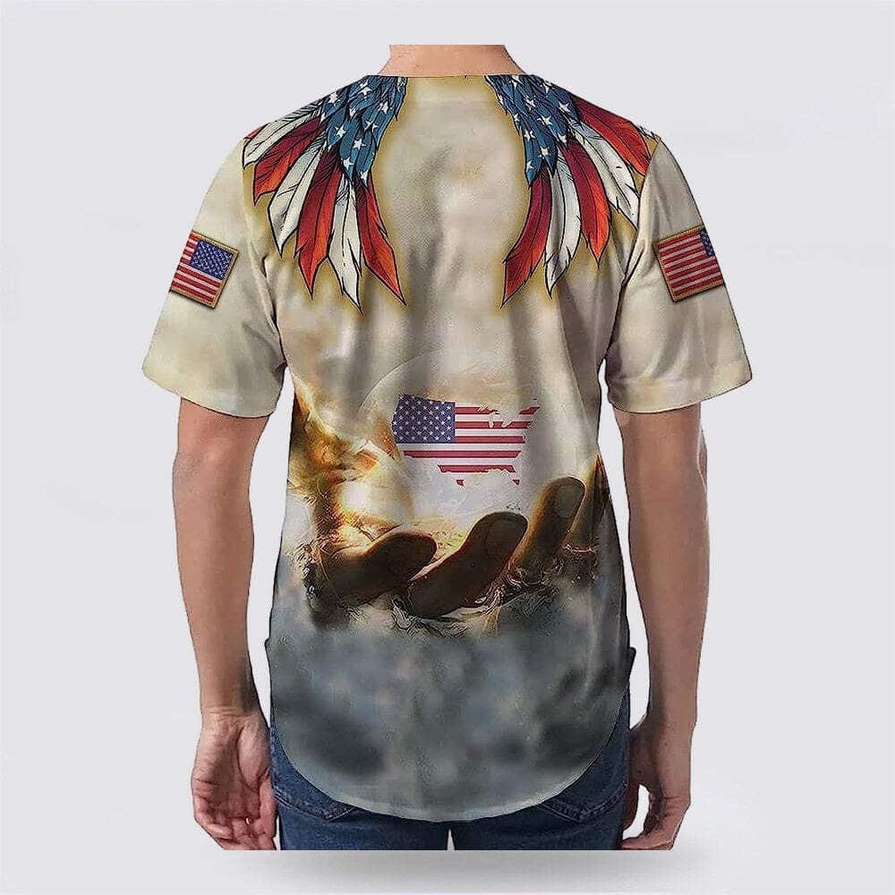 Bible Jesus Eagle American US Flag One Nation Under God 4th Of July Baseball Jersey Bible Jesus Eagle American US Flag One Nation Under God 4th Of July Baseball Jersey