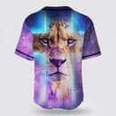 Bible Verse Jesus Lion Christian Cross Colorful Baseball Jersey