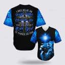 Lion I Believe In God Our Father Blue Jesus Religious Christian Baseball Jersey Lion I Believe In God Our Father Blue Jesus Religious Christian Baseball Jersey