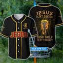 Customize Personalized Cross Flame Jesus Disc Golf Is My Therapy Baseball Jersey Customize Personalized Cross Flame Jesus Disc Golf Is My Therapy Baseball Jersey