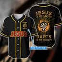 Customize Personalized Cross Flame Dart Jesus Dart Is My Therapy Baseball Jersey