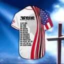 Customize Personalized Cross Flag Jesus Is My Everything Baseball Jersey Customize Personalized Cross Flag Jesus Is My Everything Baseball Jersey
