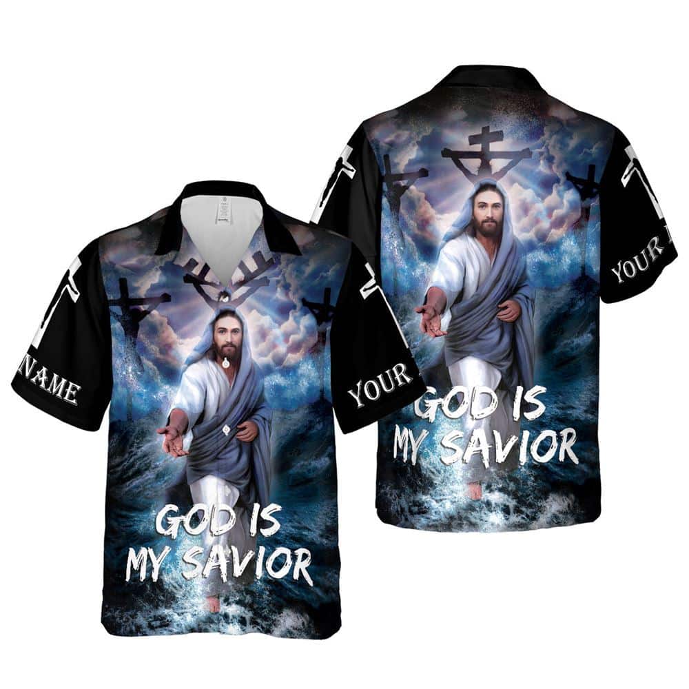 God Is My Savior Religious Christian Hawaiian Shirt God Is My Savior Religious Christian Hawaiian Shirt