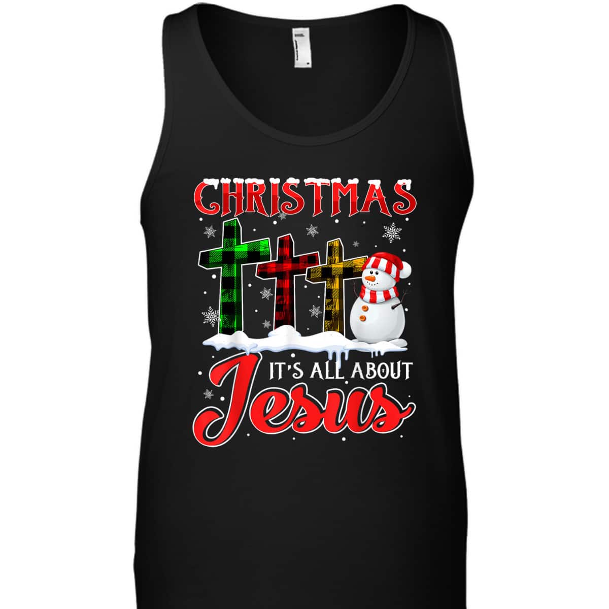 Christmas It's All About Jesus Xmas Snowman Cross Christian T-Shirt Christmas It's All About Jesus Xmas Snowman Cross Christian T-Shirt