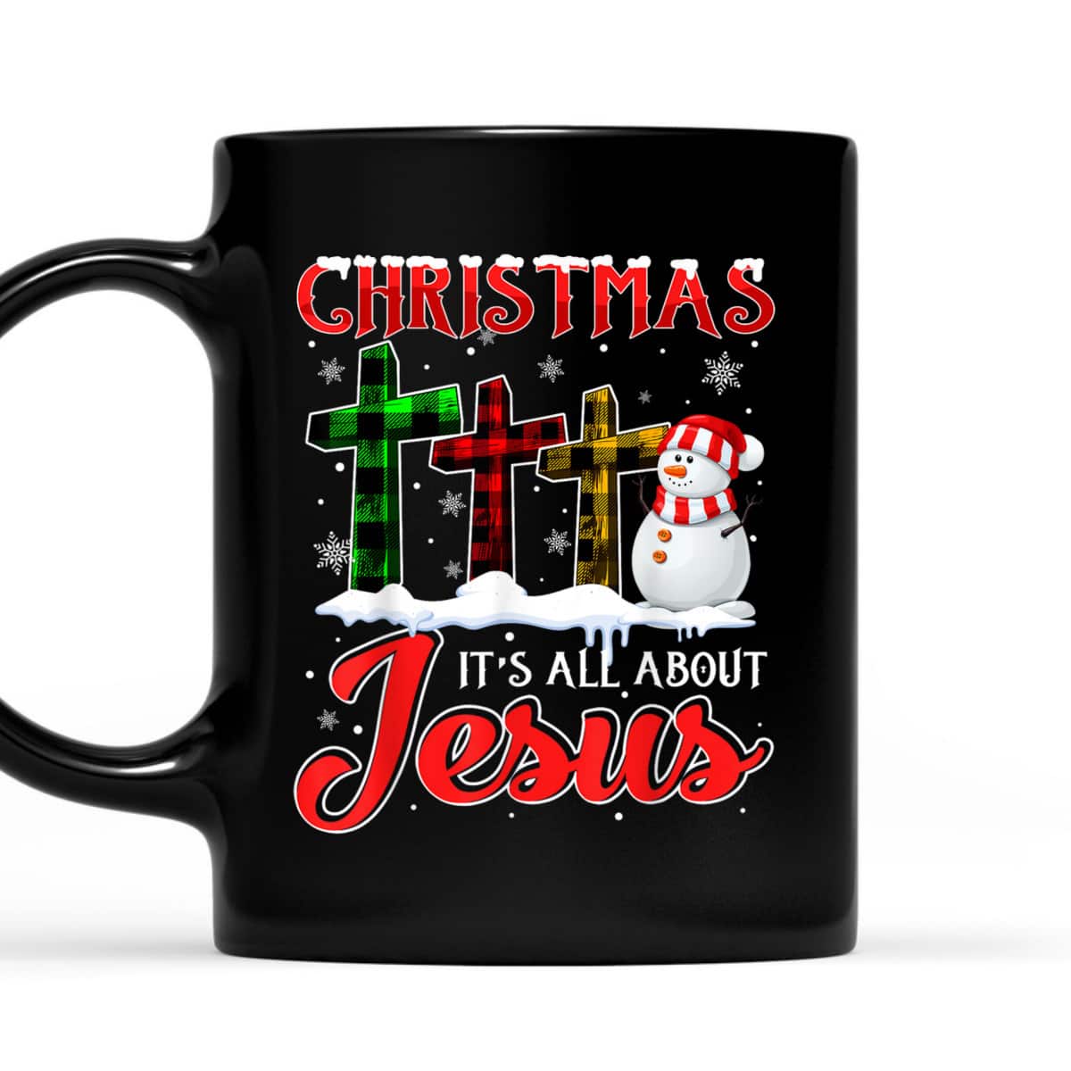 Christmas It's All About Jesus Xmas Snowman Cross Christian T-Shirt Christmas It's All About Jesus Xmas Snowman Cross Christian T-Shirt
