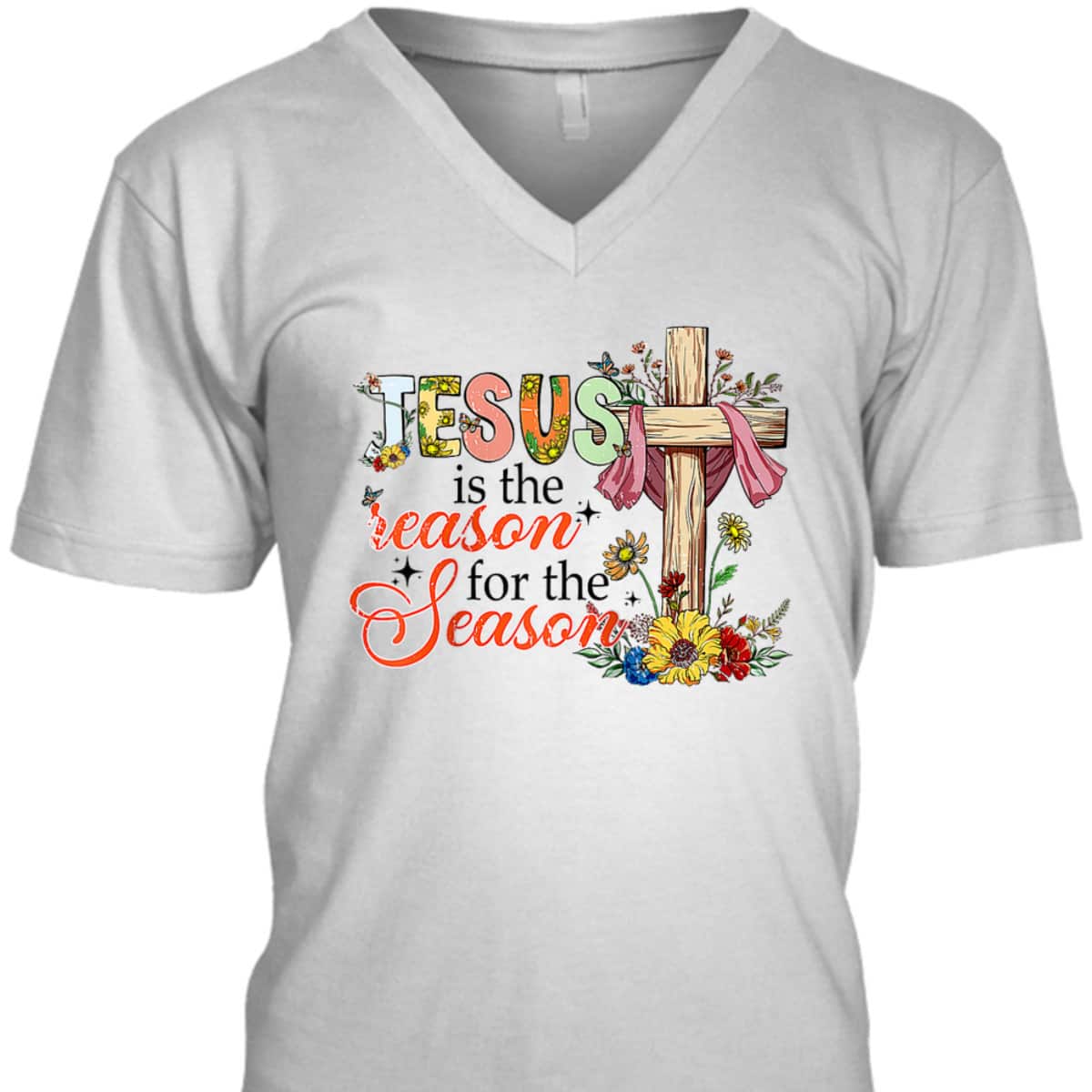 Christmas Xmas Christian Jesus The Reason Holiday Season T-Shirt