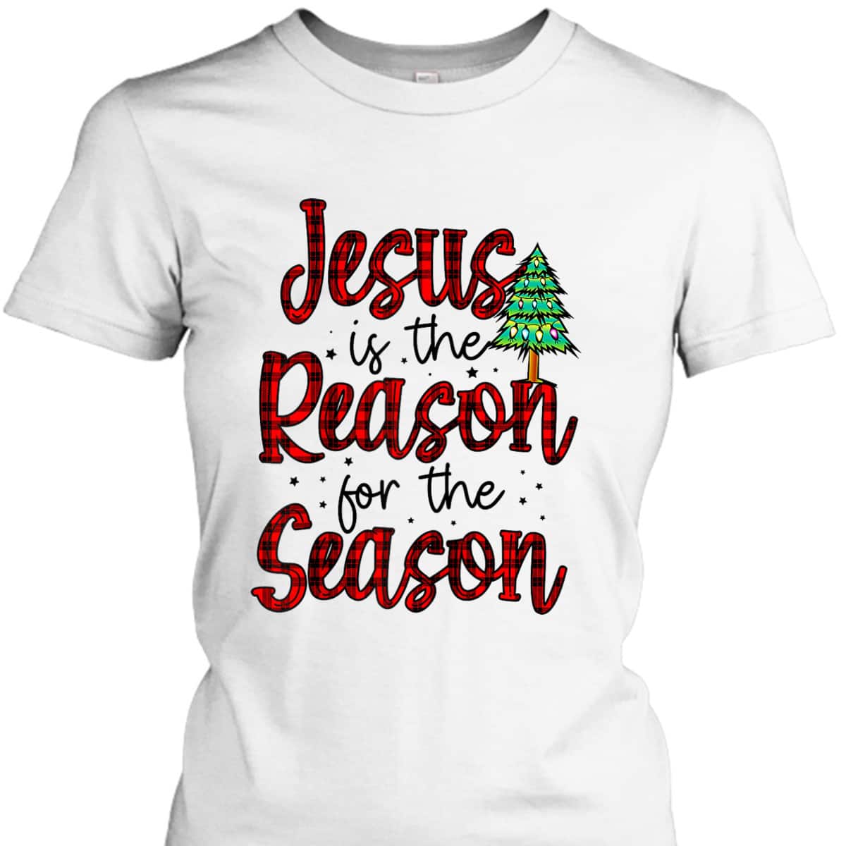 Christian Jesus The Reason Xmas Holiday Season Christmas T-Shirt Christian Jesus The Reason Xmas Holiday Season Christmas T-Shirt