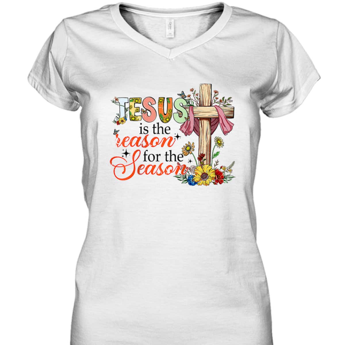 Christmas Xmas Christian Jesus The Reason Holiday Season T-Shirt Christmas Xmas Christian Jesus The Reason Holiday Season T-Shirt