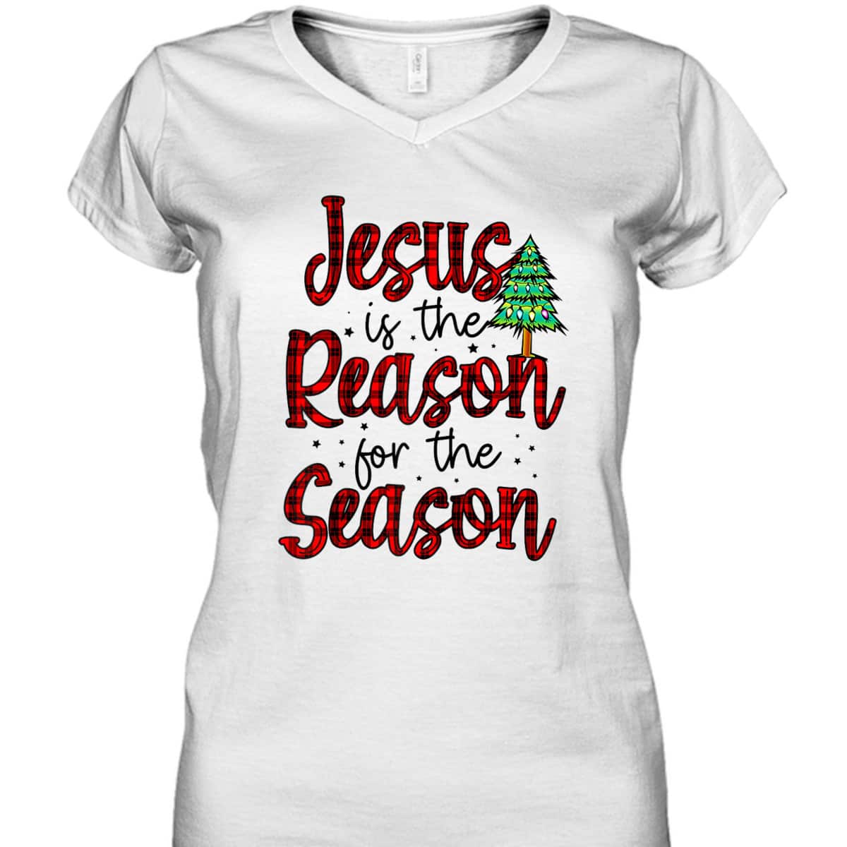 Christian Jesus The Reason Xmas Holiday Season Christmas T-Shirt