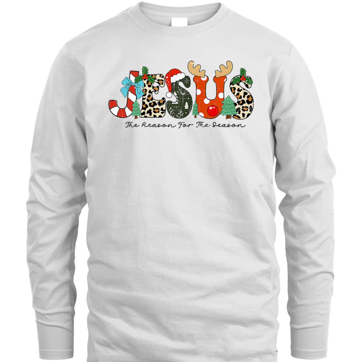 Christian Jesus The Reason For The Season Xmas Holiday Christmas T-Shirt
