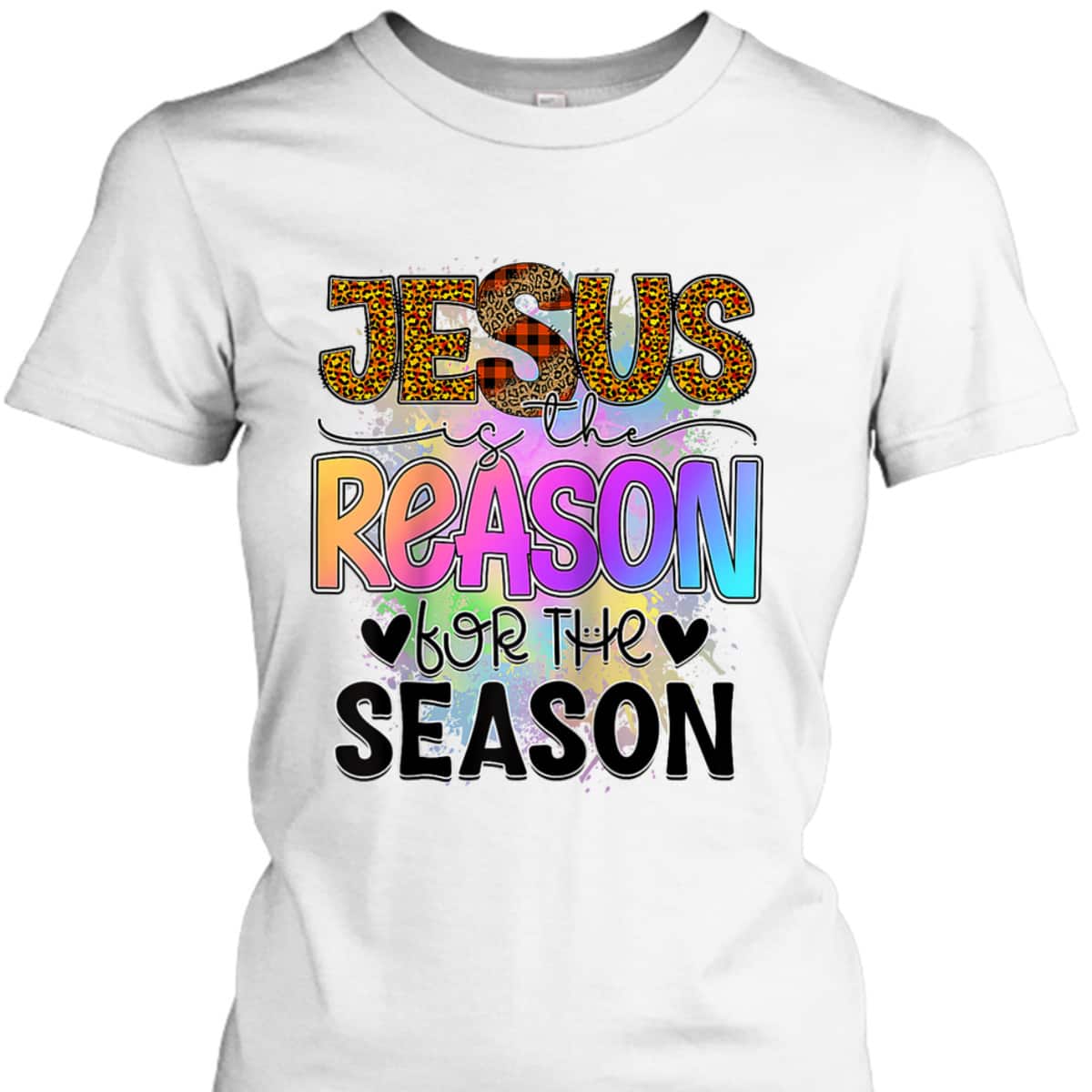 Jesus The Reason Christian Xmas Holiday Season Christmas T-Shirt Jesus The Reason Christian Xmas Holiday Season Christmas T-Shirt