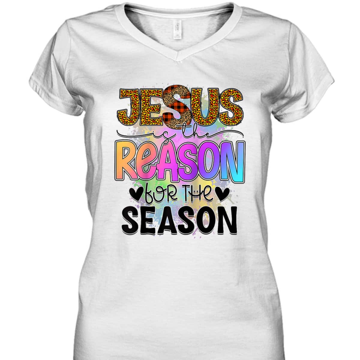 Jesus The Reason Christian Xmas Holiday Season Christmas T-Shirt