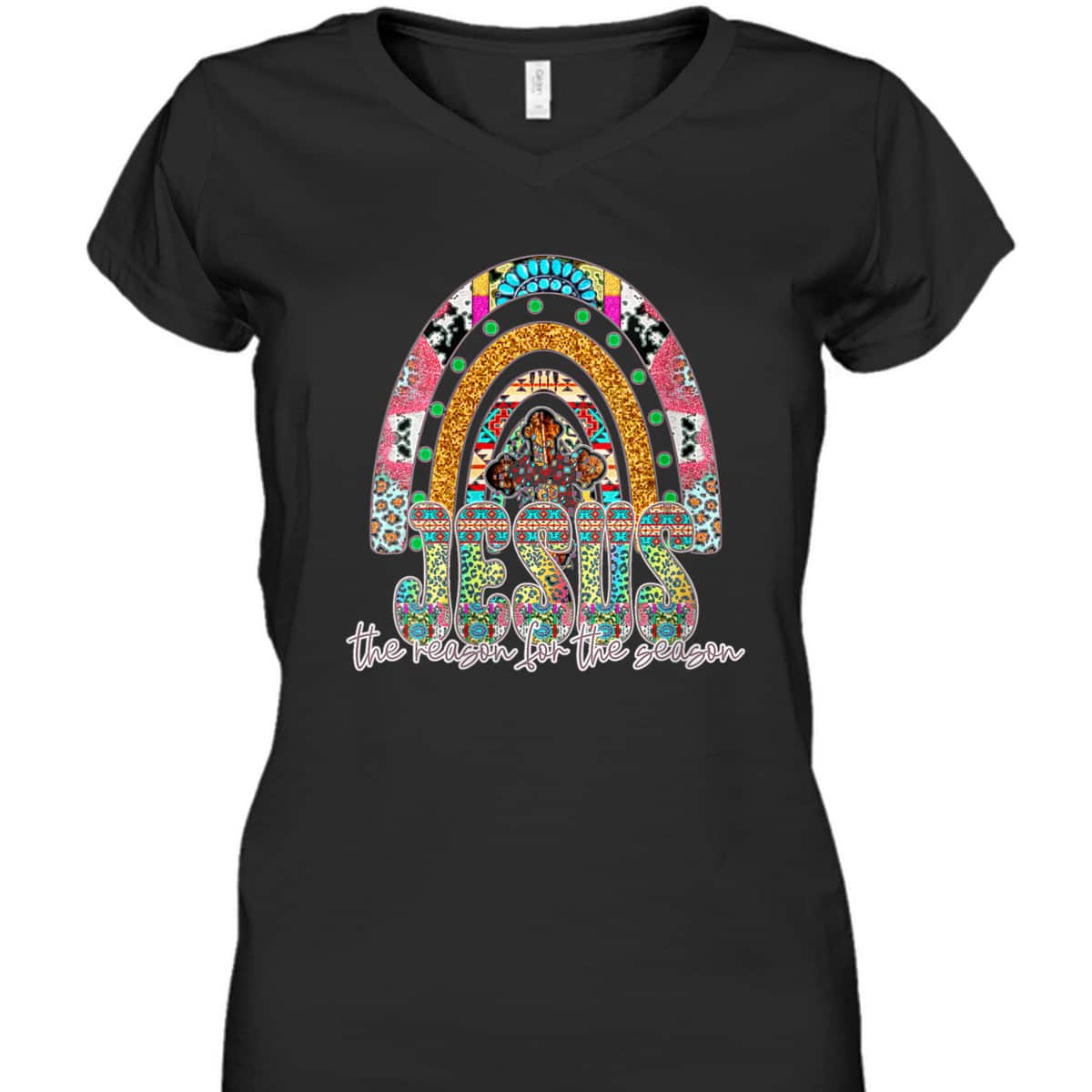 Jesus The Reason For The Season Christian Xmas Holiday Season Christmas T-Shirt