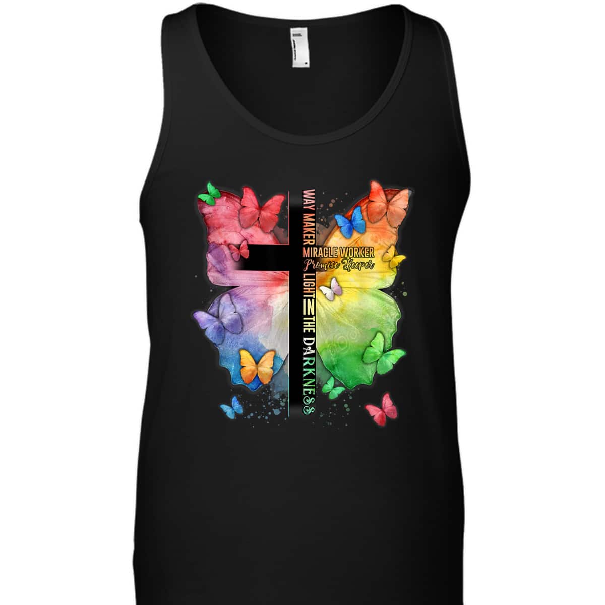 Waymaker Promise Keeper Miracle Worker Christian Bible Verse Butterflies T-Shirt Waymaker Promise Keeper Miracle Worker Christian Bible Verse Butterflies T-Shirt