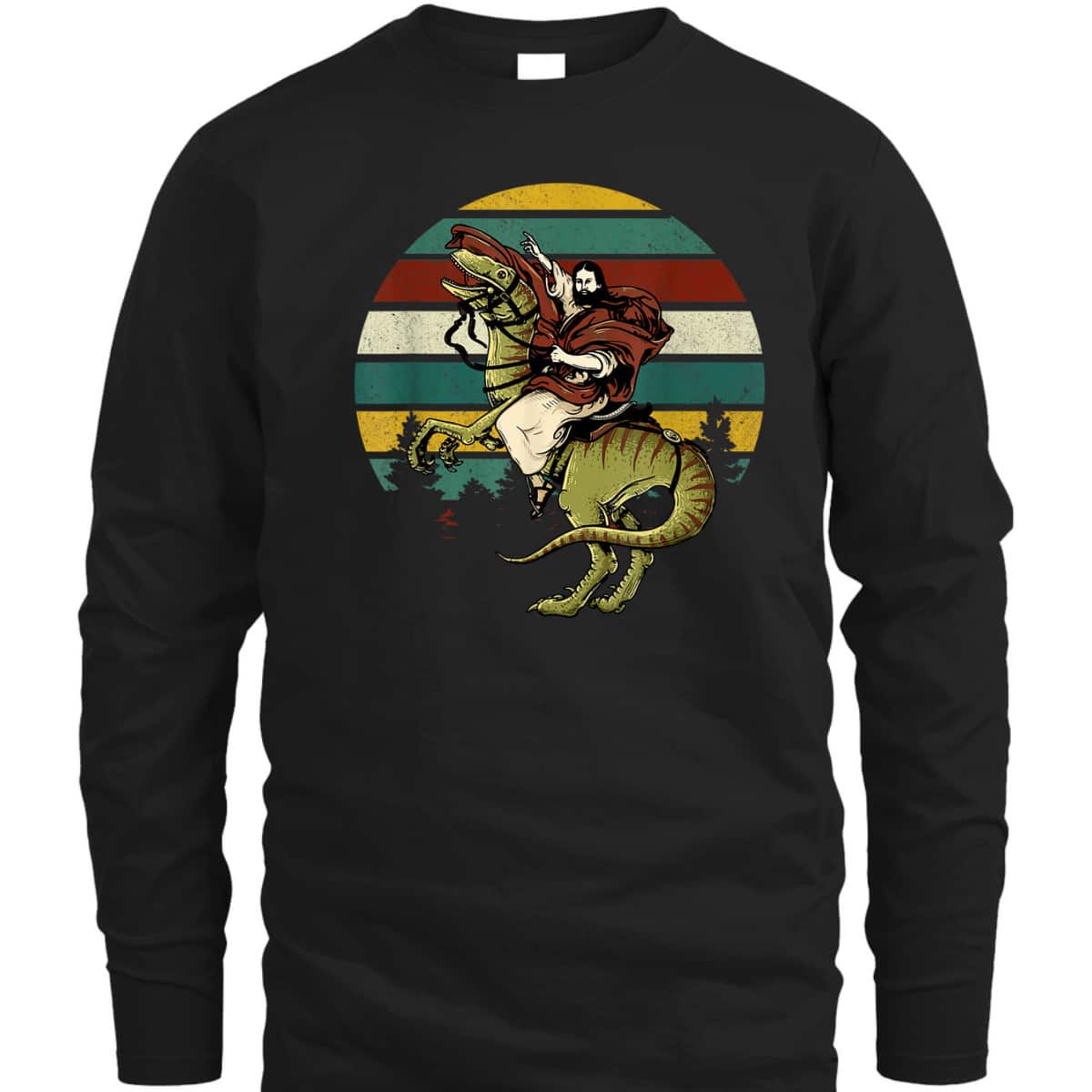 Funny Christian Jesus Riding Raptored Christian Classic T-Shirt Funny Christian Jesus Riding Raptored Christian Classic T-Shirt