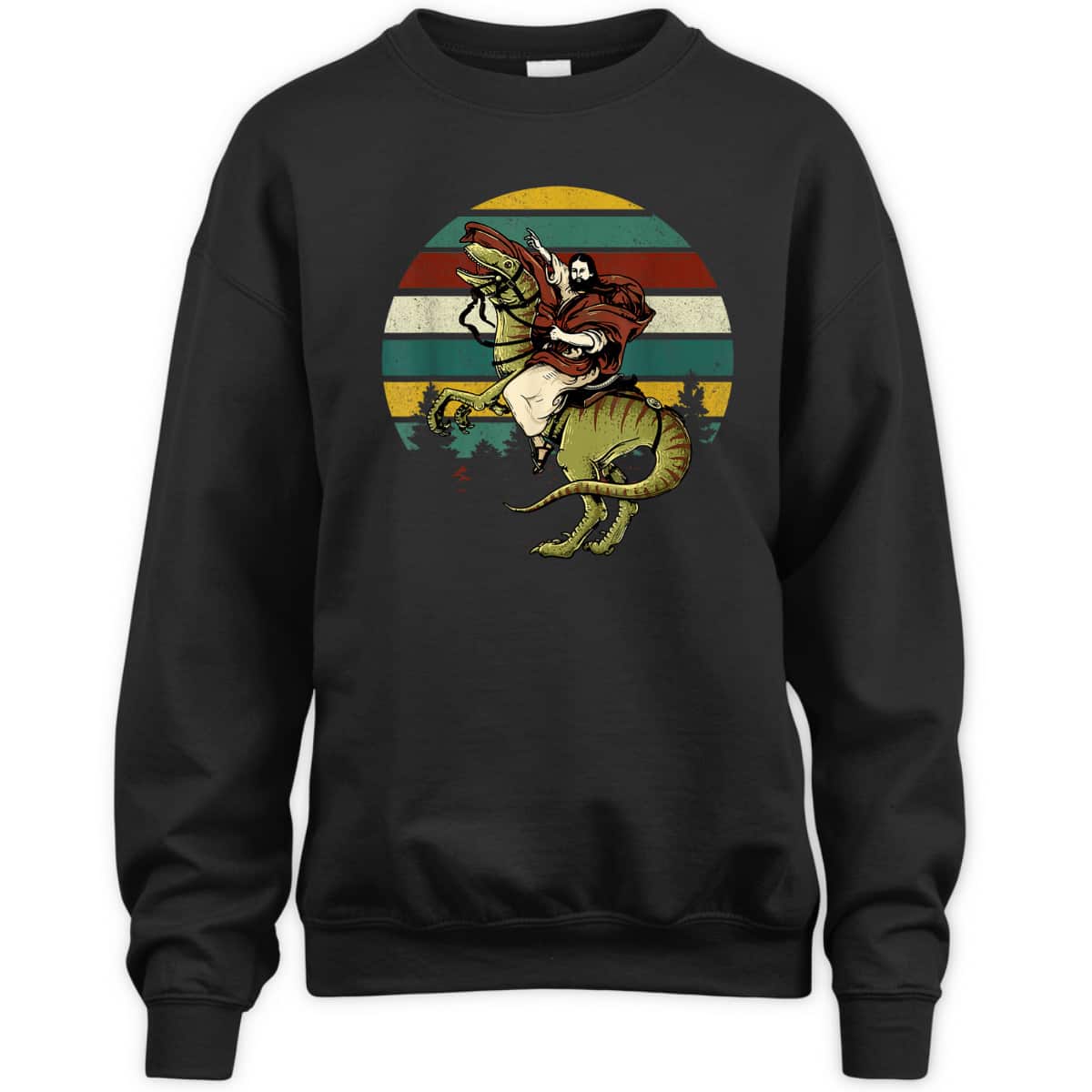 Funny Christian Jesus Riding Raptored Christian Classic T-Shirt Funny Christian Jesus Riding Raptored Christian Classic T-Shirt