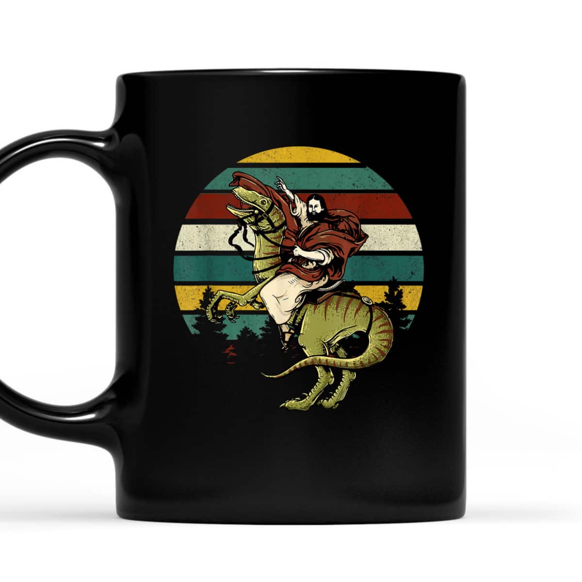 Funny Christian Jesus Riding Raptored Christian Classic T-Shirt Funny Christian Jesus Riding Raptored Christian Classic T-Shirt