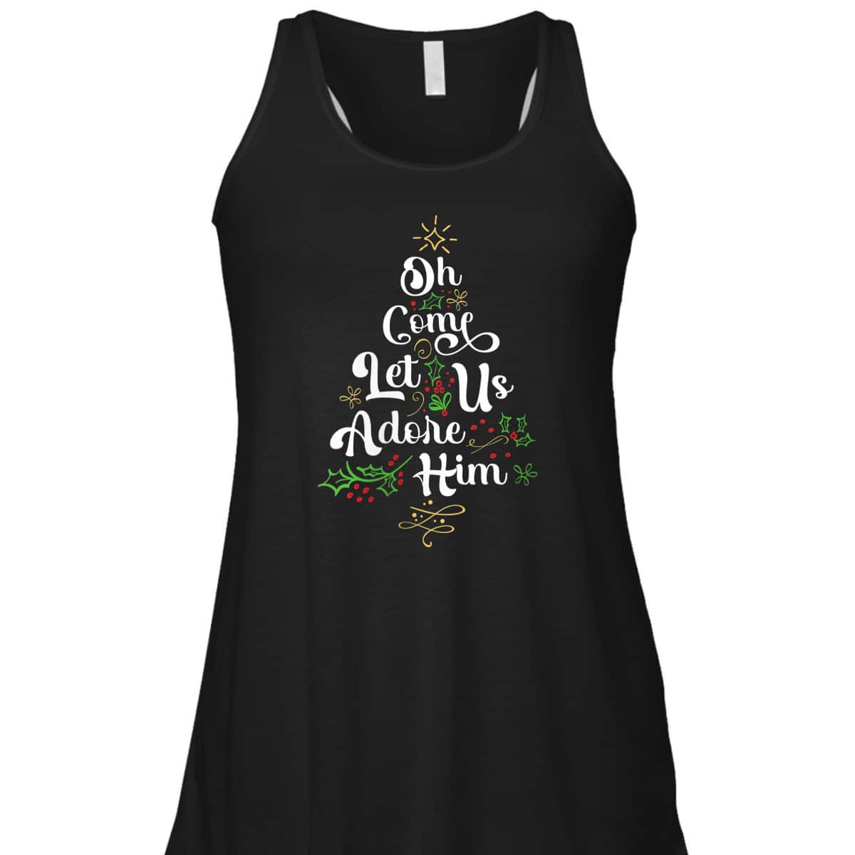 Oh Come Let Us Adore Him Jesus Christian Christmas T-Shirt Oh Come Let Us Adore Him Jesus Christian Christmas T-Shirt