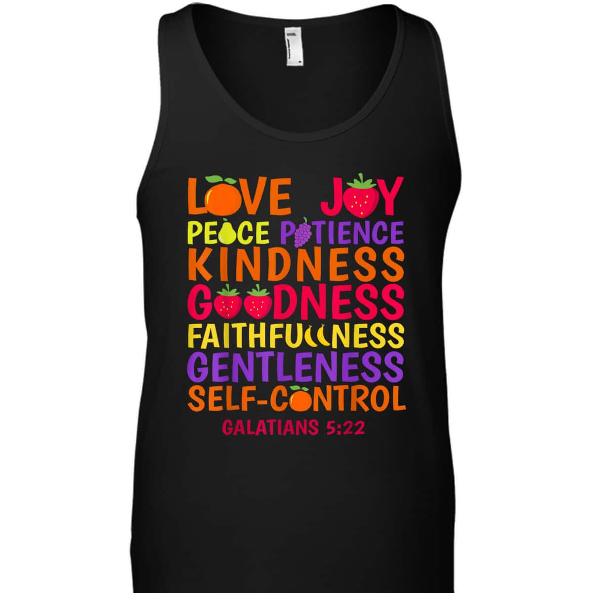 Fruit Of The Spirit Galatians 522 Bible Verse Christian T-Shirt Fruit Of The Spirit Galatians 522 Bible Verse Christian T-Shirt