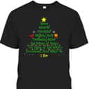Christian Christmas Lover Bible Names Of Jesus Tree Xmas T-Shirt